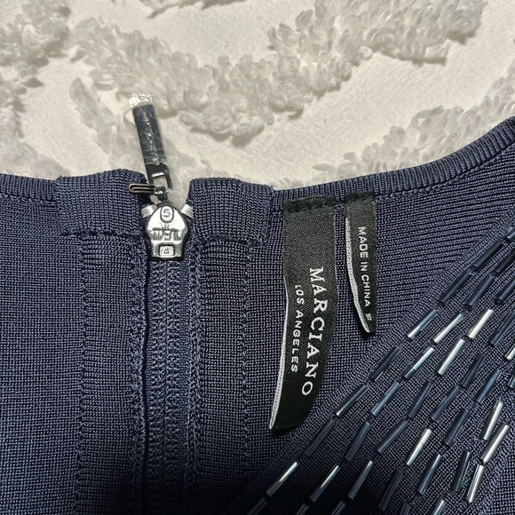 Marciano XS body con navy blue bandage dress with cut out detail - Picture 3 of 5